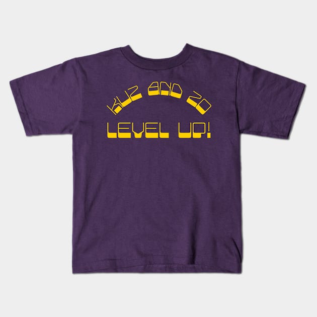 Kuz and Zo Level Up Kids T-Shirt by firstspacechimp